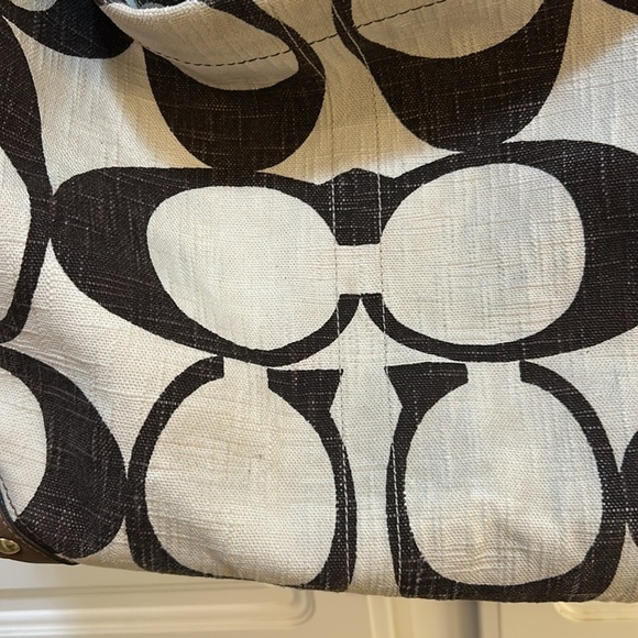 Coach large hobo bag 10795 Carly in brown & cream signature print - Picture 13 of 15